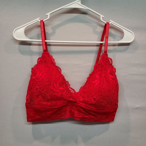 Juicy Couture Other - Juicy Couture Bra Red Lace Bralette Logo In Lace Juniors Large